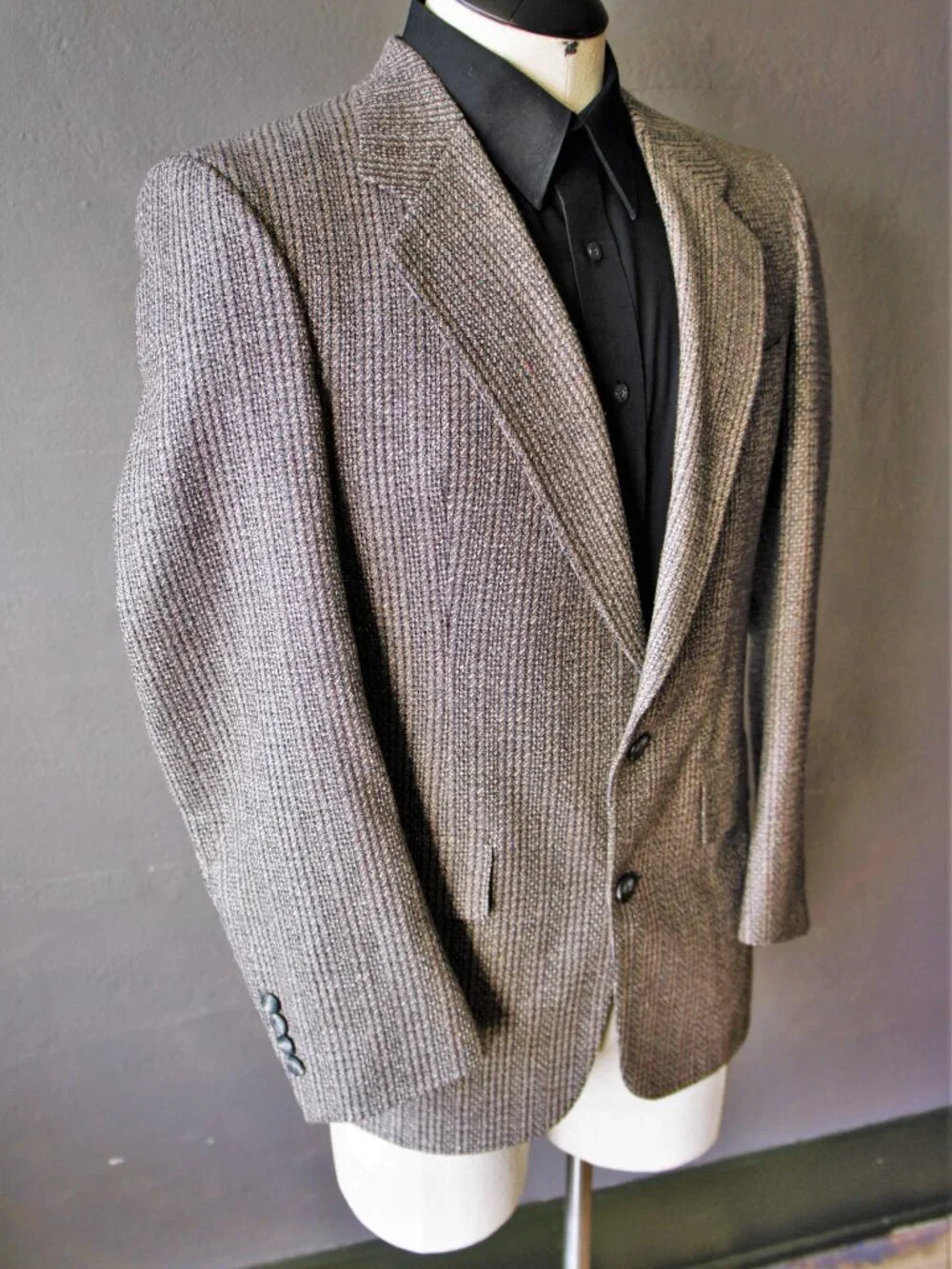 Vintage Christian Dior Tweed Blazer/ Sport Coat/ Size 40